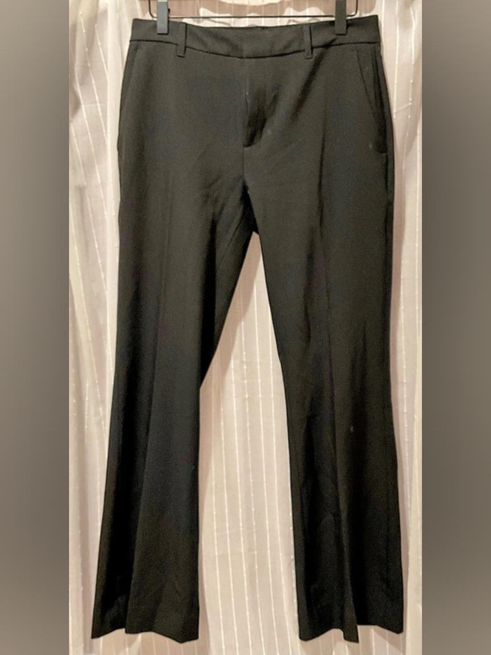 Banana Republic Sculpted Stretch Women's Black Flare Pants Size 4 Like New